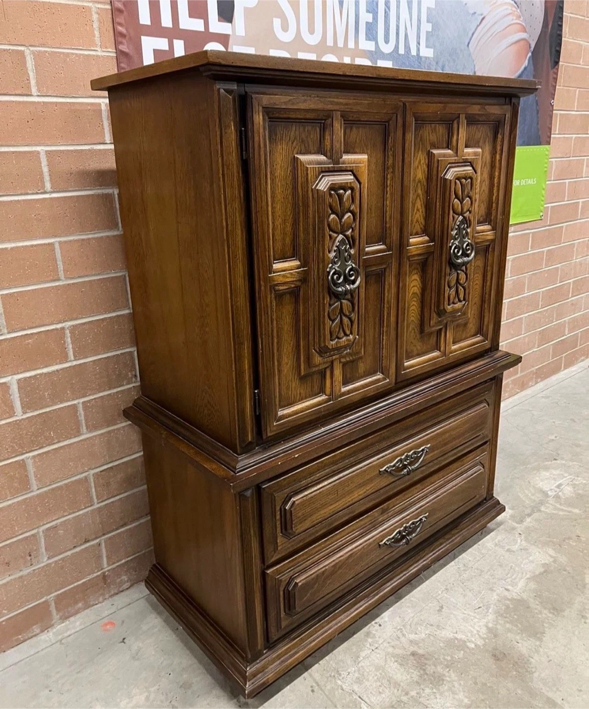 Dixie Brown Wooden Armoire - photo 4
