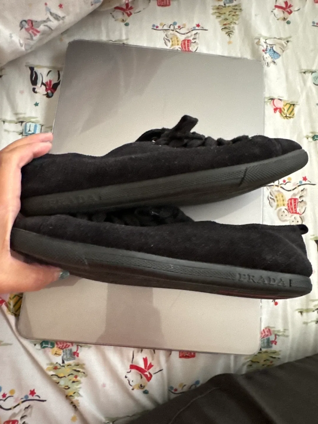 Prada Black Suede Sneakers image indicator(5)