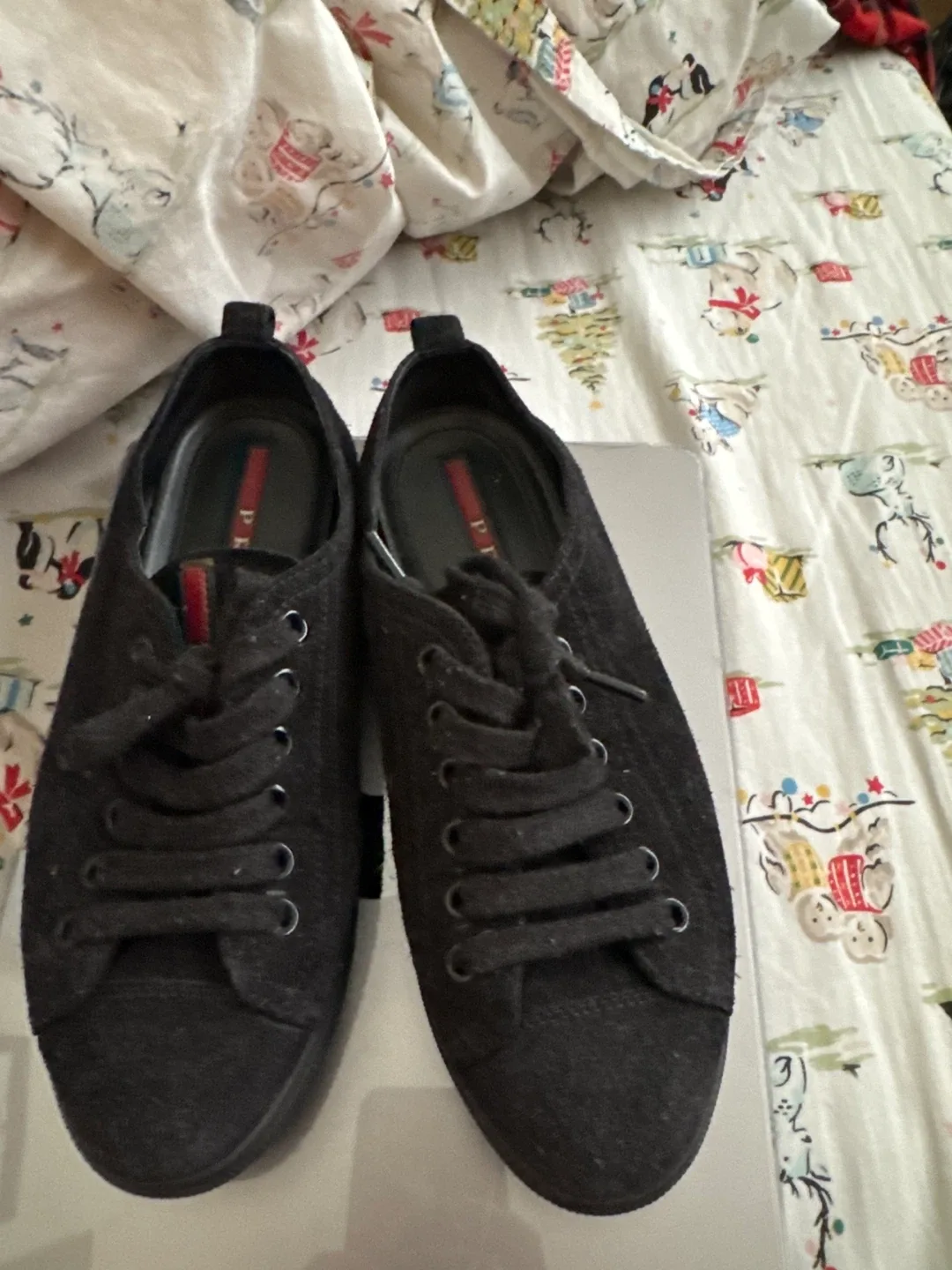 Prada Black Suede Sneakers image indicator(2)