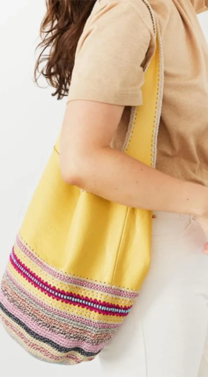 The Sak Leather Crochet Hobo Bag image indicator(4)