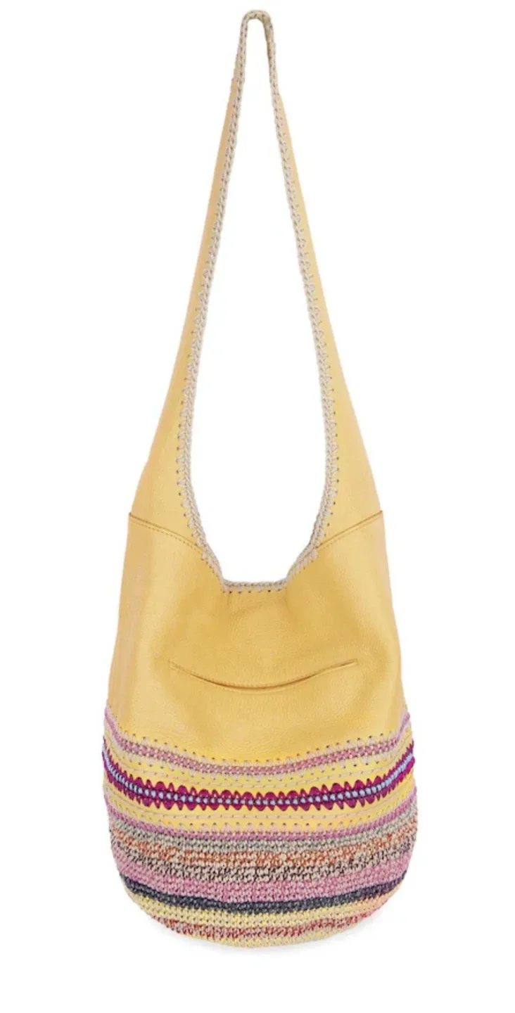 The Sak Leather Crochet Hobo Bag image indicator(2)