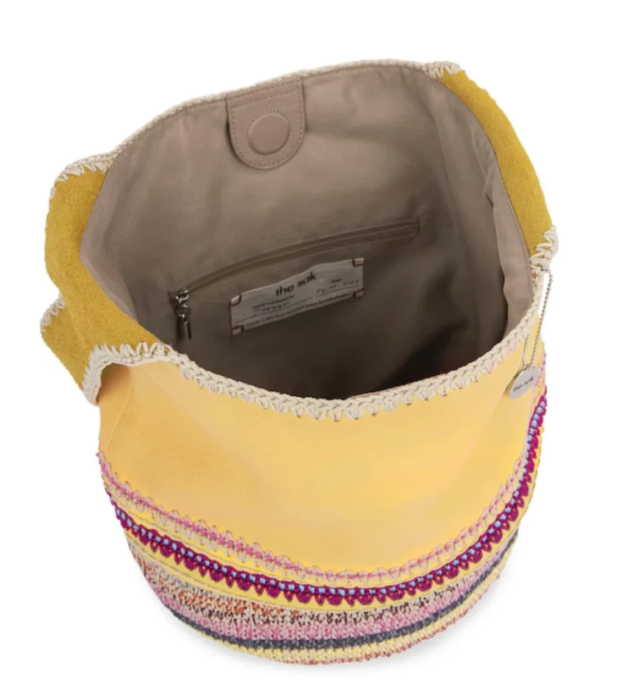 The Sak Leather Crochet Hobo Bag image indicator(3)