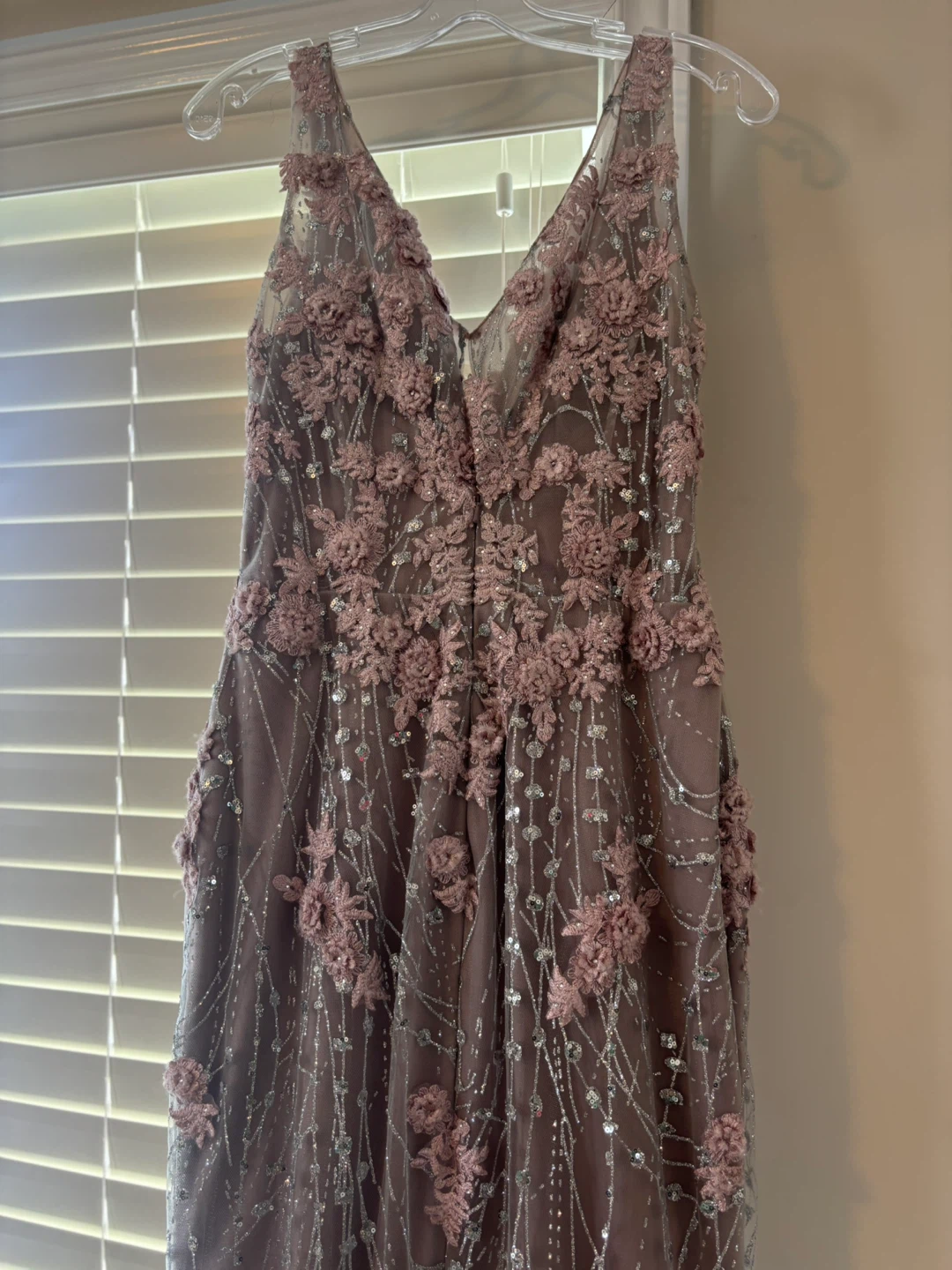 Floral Appliqué Formal Dress - photo 2