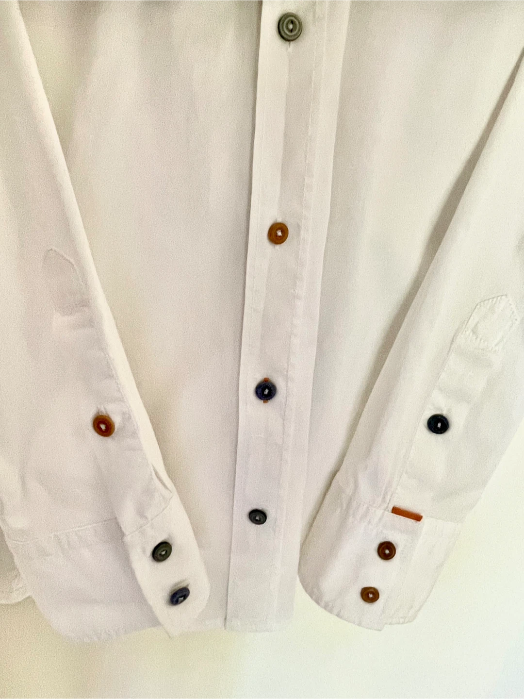 Men’s BOSS Orange White Button-Up Shirt Size Large - photo 3