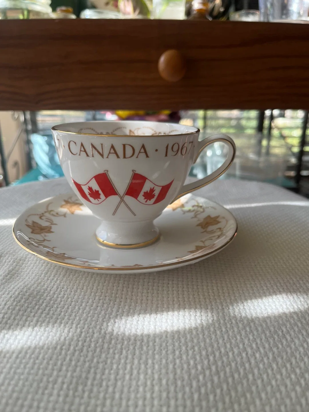 Royal Chelsea 1967 Canada Cup and Saucer