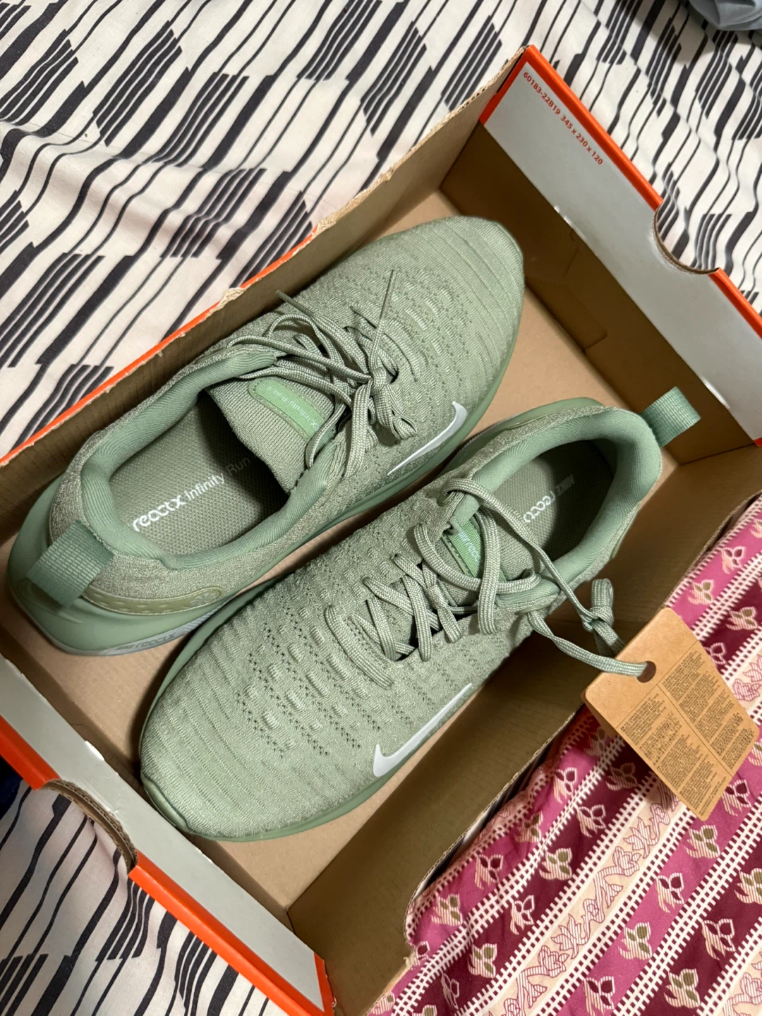 Nike ReactX Infinity Run 4, Men's US 10, Oil Green - photo 3