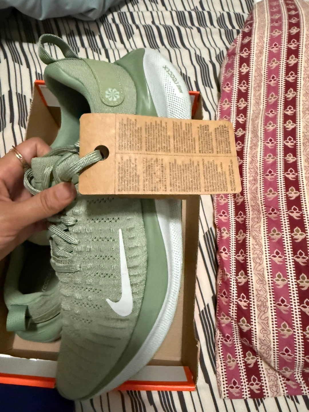 Nike ReactX Infinity Run 4, Men's US 10, Oil Green