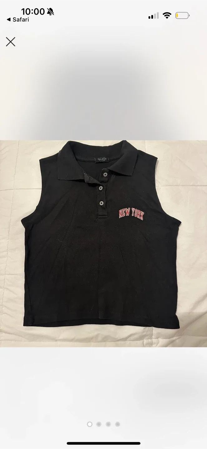 Brandy Melville Black New York Tank Top thumbnail