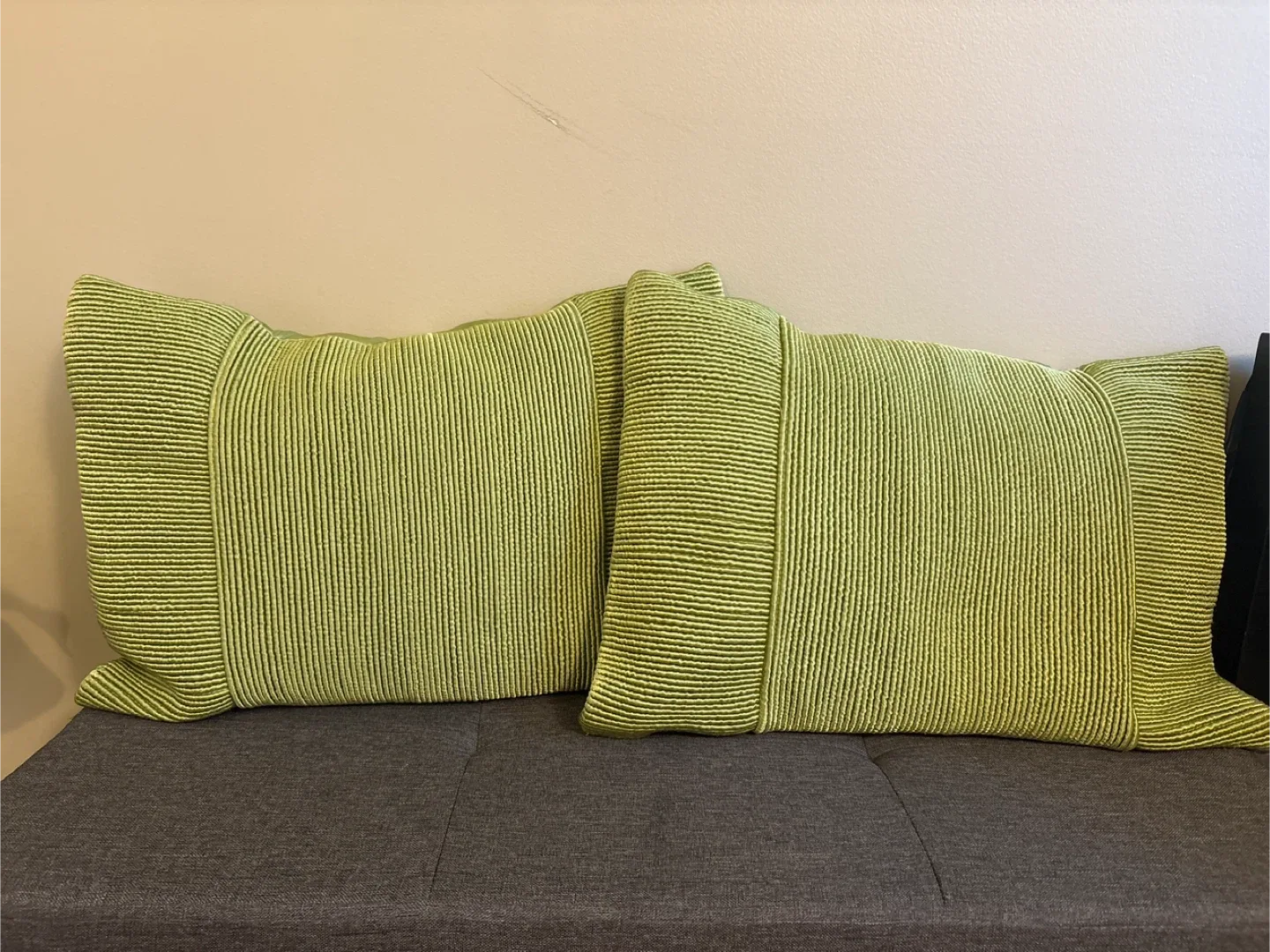 Green Textured Throw Pillows - Set of 2 image indicator(2)