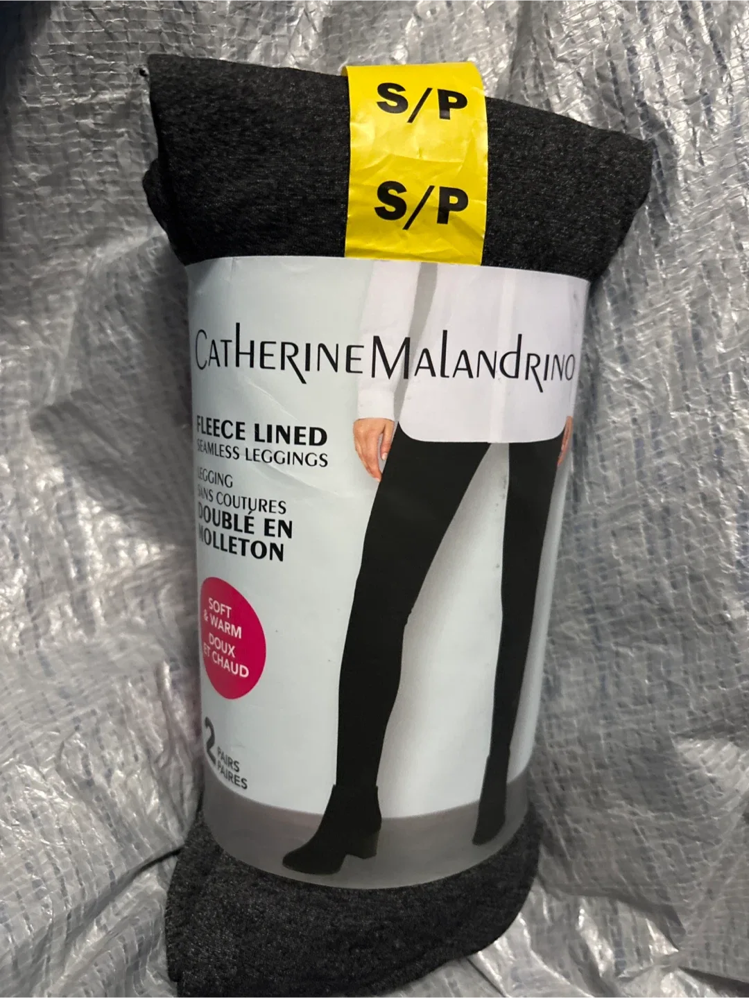 Catherine Malandrino Fleece Lined Leggings - S/P - Black thumbnail