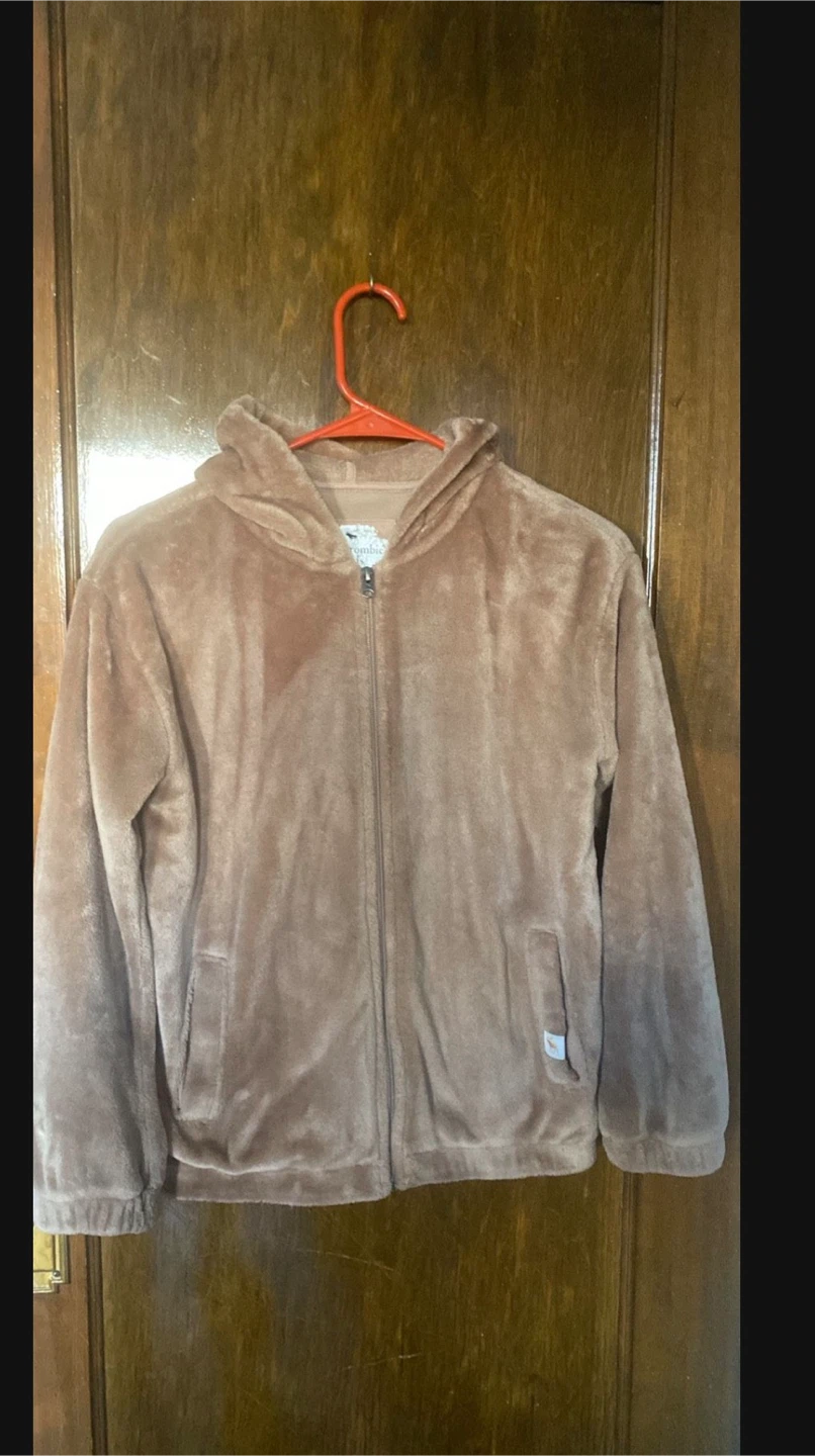 Abercrombie Tan Zip-Up Hoodie