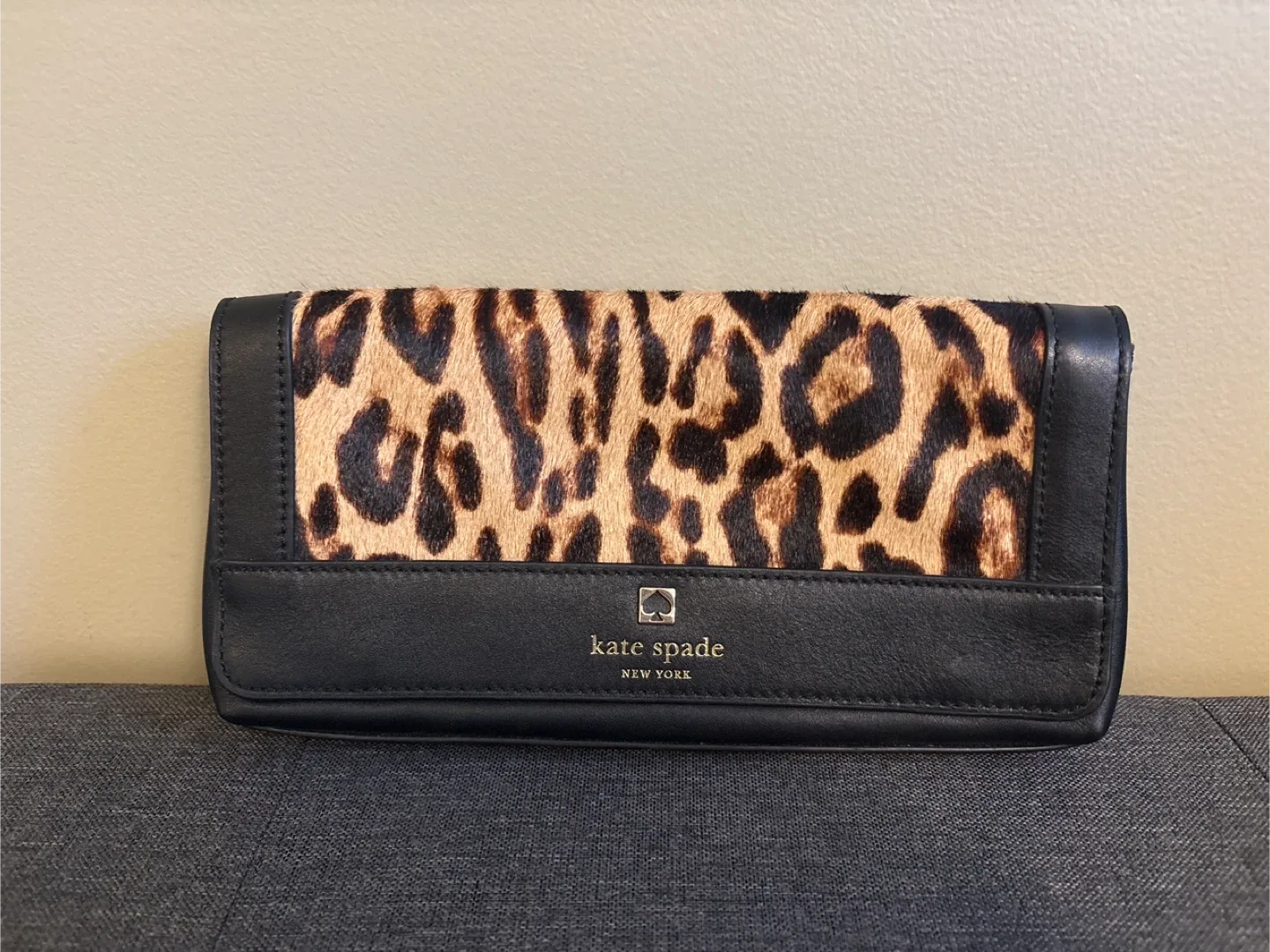 Kate Spade Leopard Print Clutch thumbnail