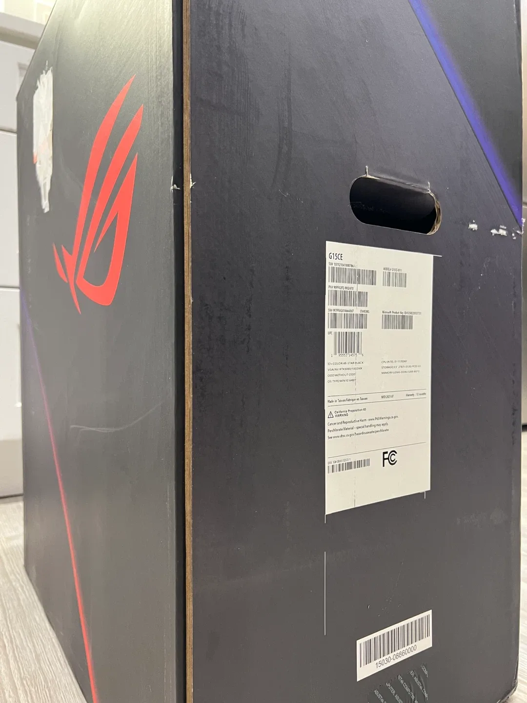 ASUS Gaming RTX3080 Intel Core i7 11700KF 3.6 HGz 16GB NVIDIA image indicator(7)