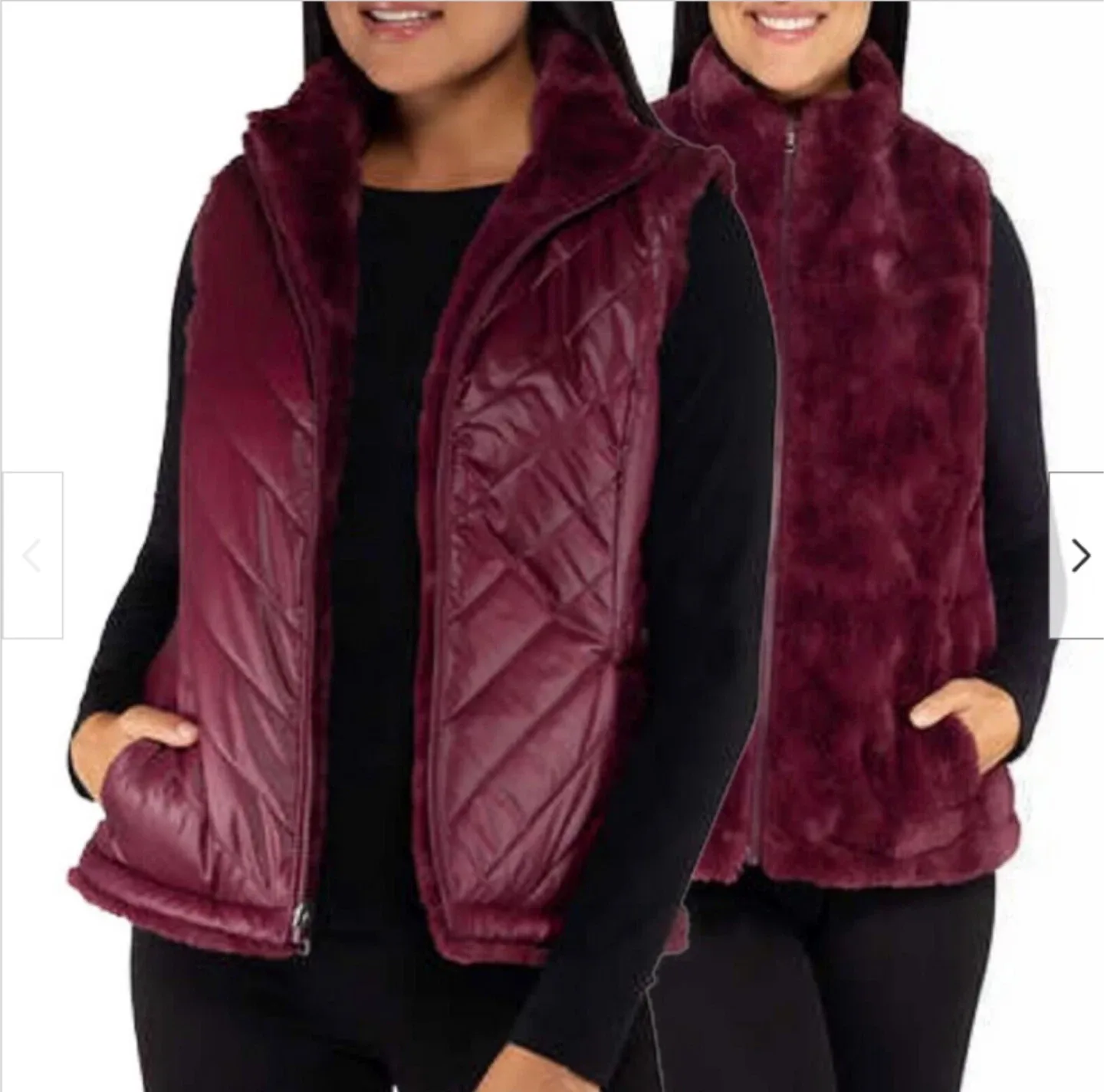 Burgundy Reversible Vest image indicator(2)