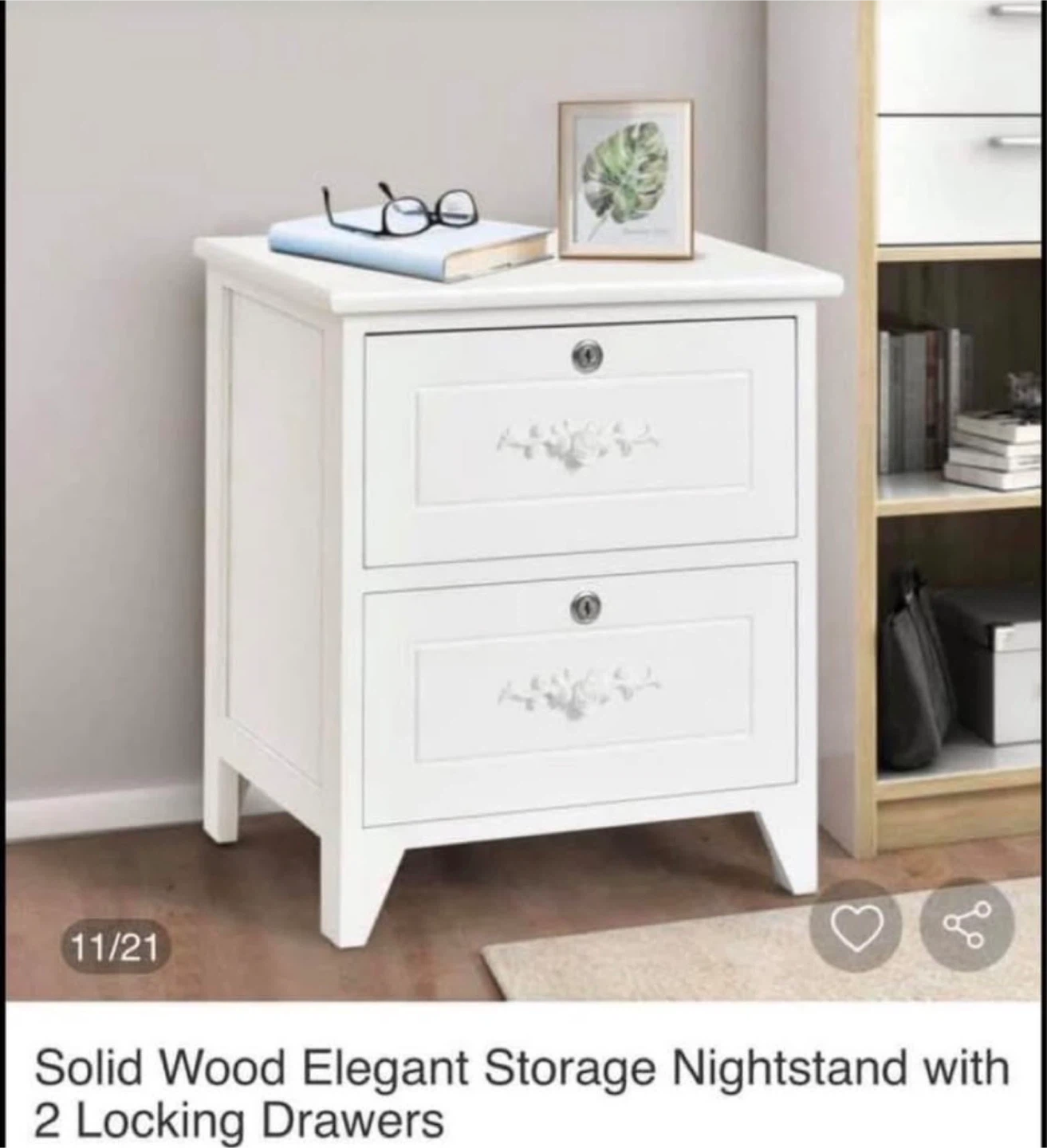 Vanity Modern Table and Stool Set and two night stands - photo 2