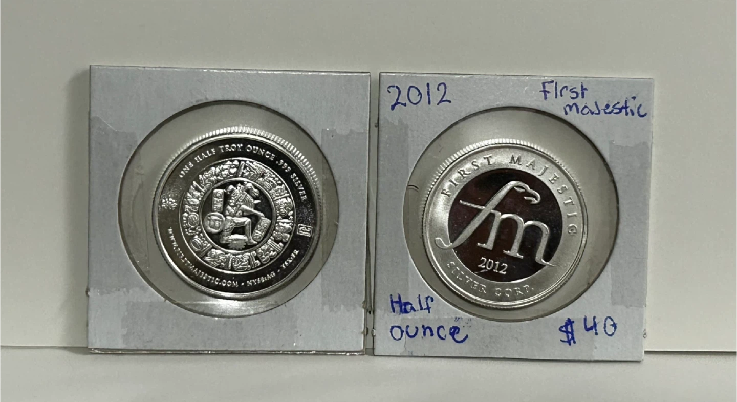 First Majestic 2012 Half Ounce Silver Coins