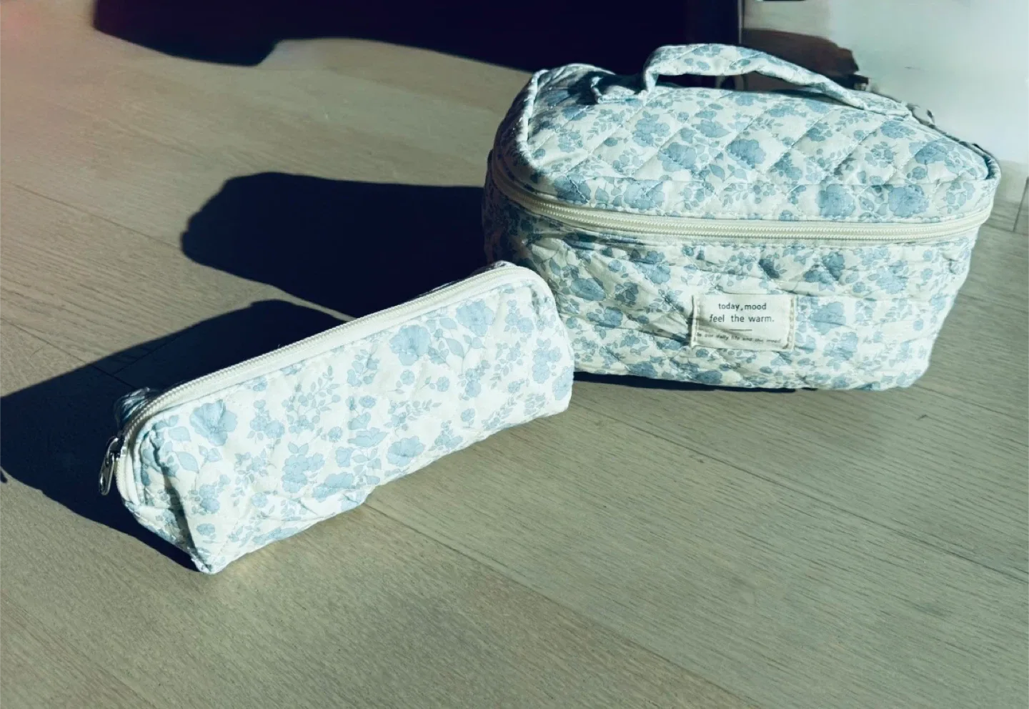 Today, Mood Floral Quilted Cosmetic Bags Set image indicator(2)