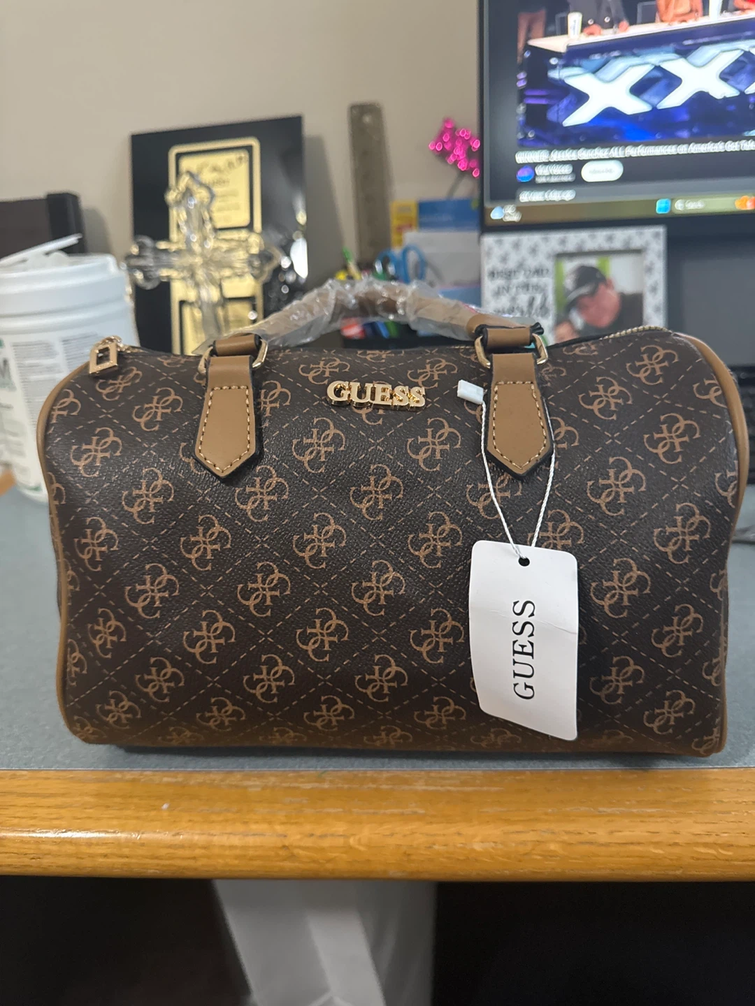 Guess Satchel Bag - Brown - photo 2