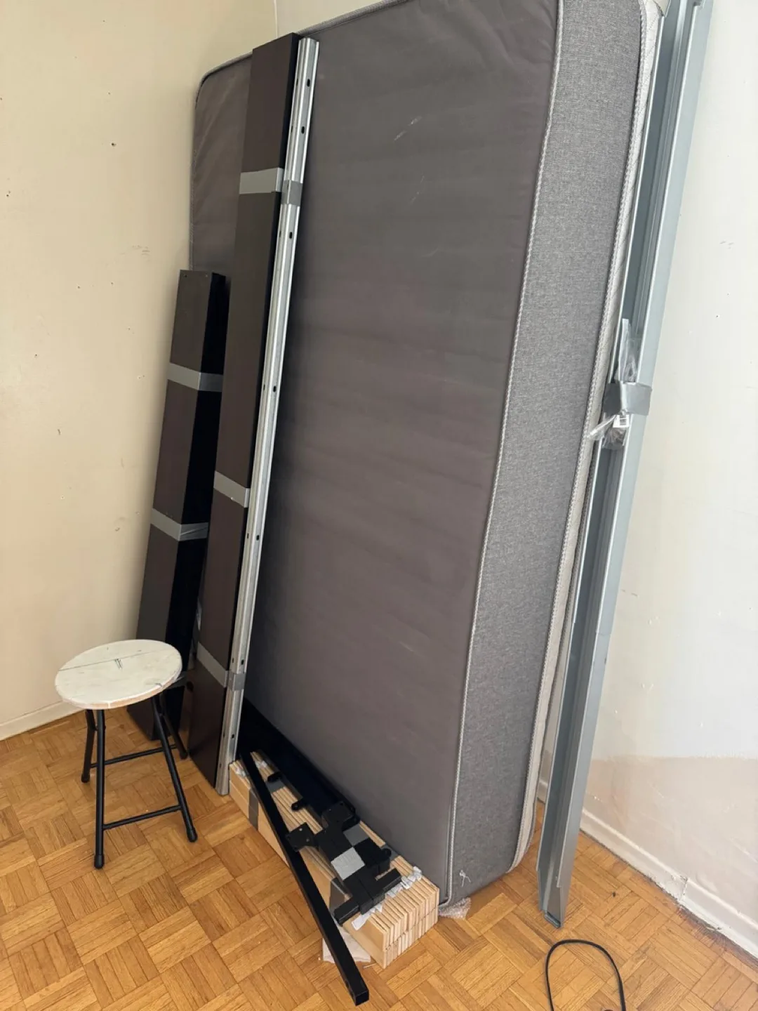 IKEA MALM / STORKLINTA Queen Bed Frame & Matress image indicator(2)