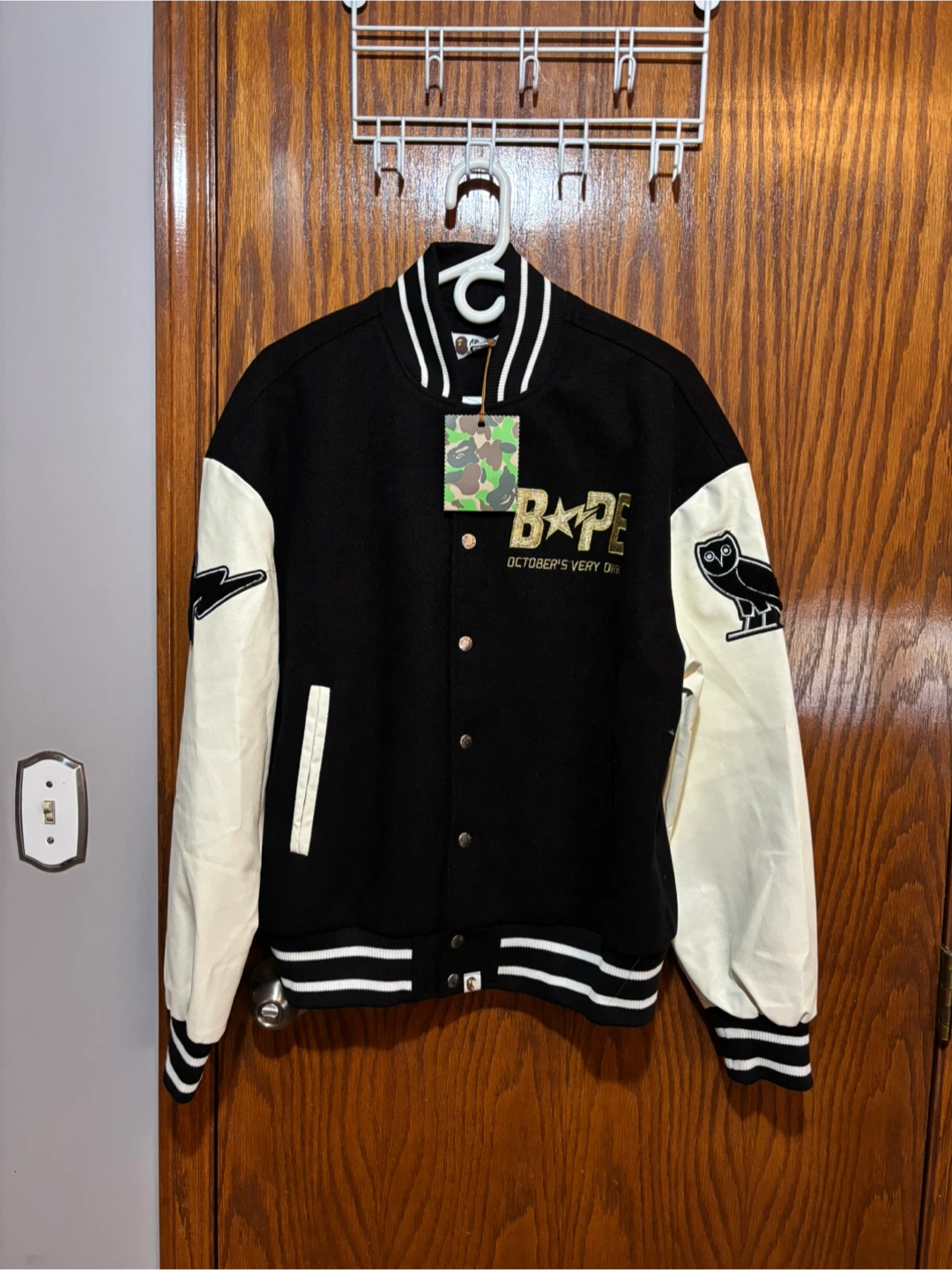 BAPE x OVO Varsity Jacket