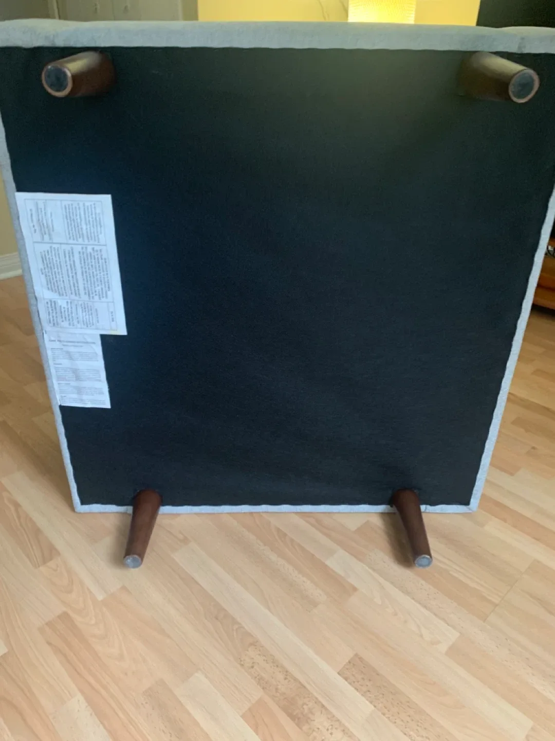 Grey Armchair with Wooden Legs image indicator(5)