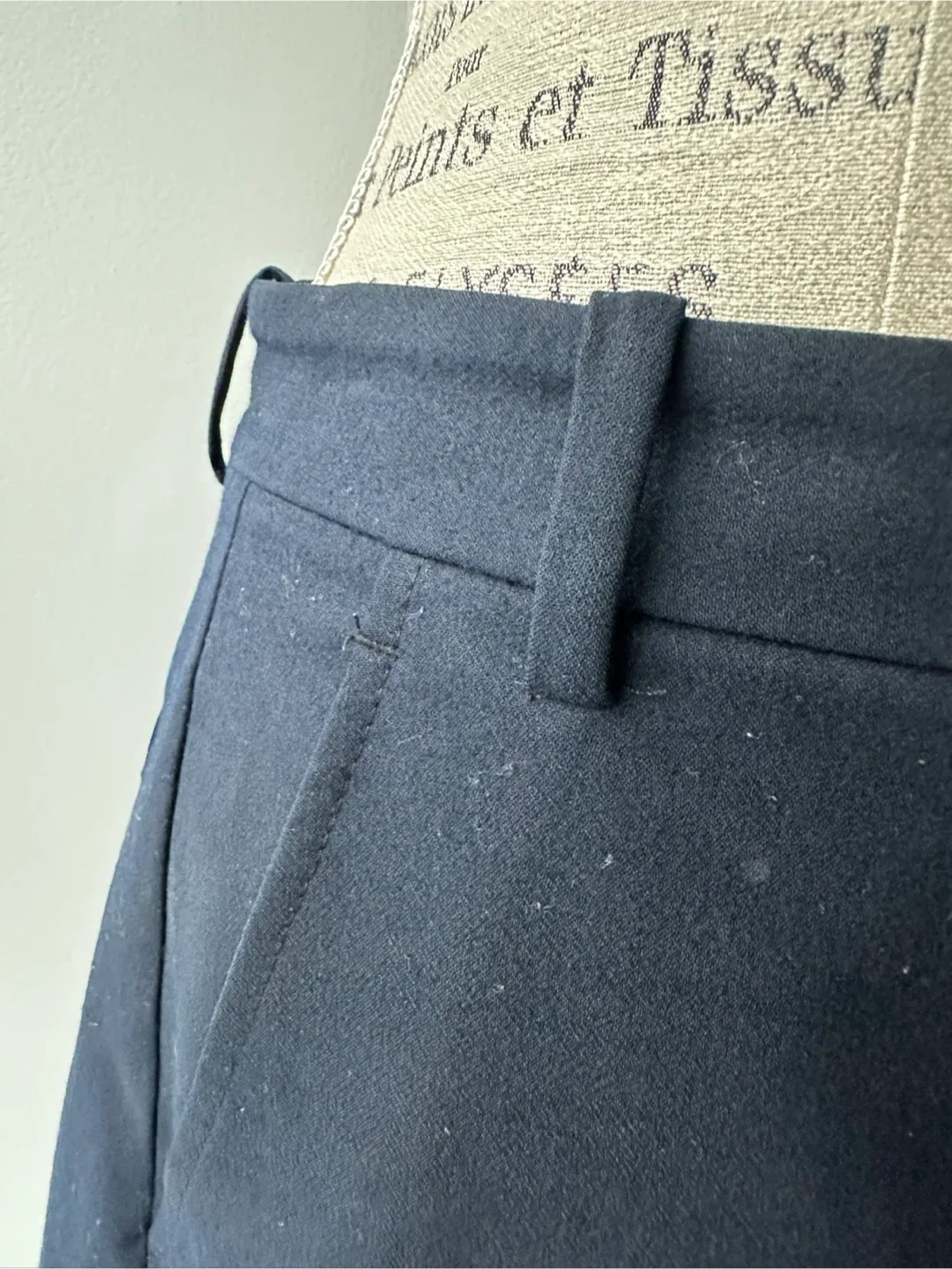 Theory Navy Blue Wool Shorts image indicator(5)