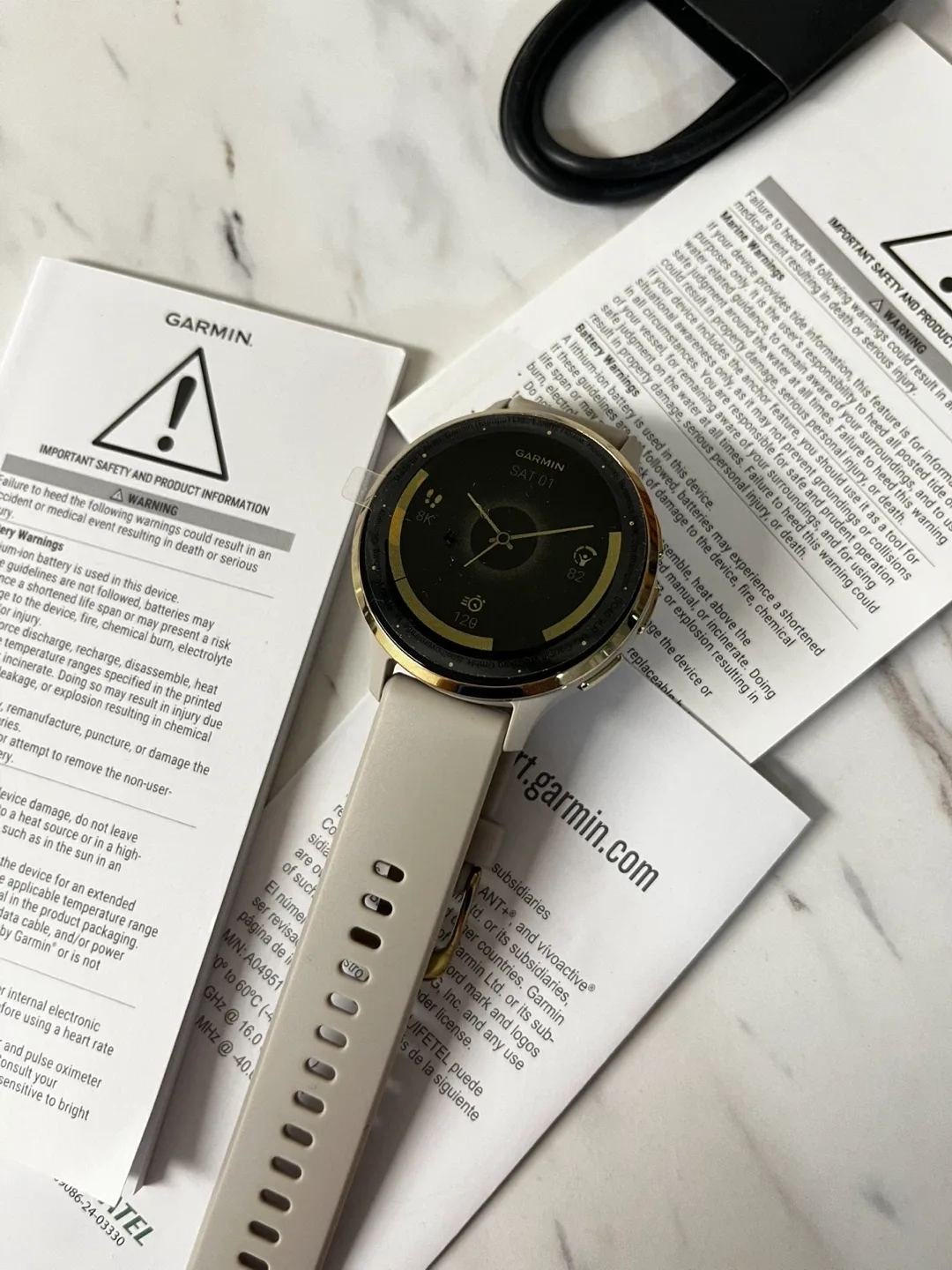 Garmin Venu 3S French Grey and Gold Smartwatch thumbnail