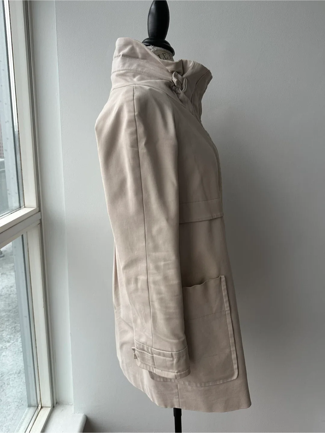 Zara Mid Length Zipper Coat image indicator(3)