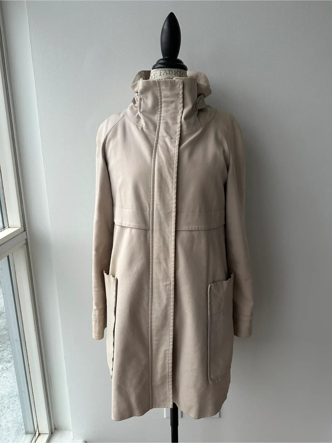 Zara Mid Length Zipper Coat image indicator(2)