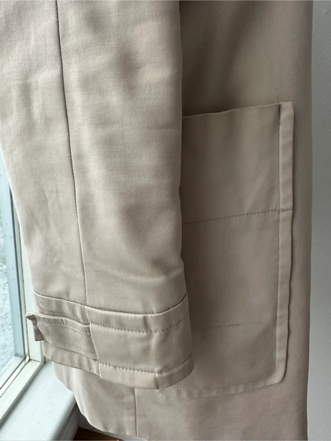 Zara Mid Length Zipper Coat image indicator(5)