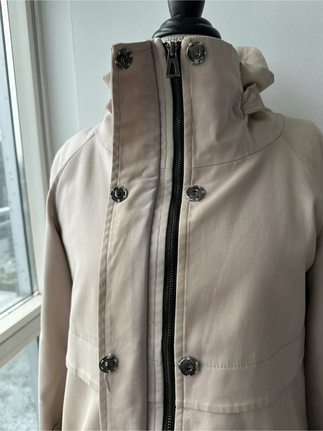Zara Mid Length Zipper Coat image indicator(7)