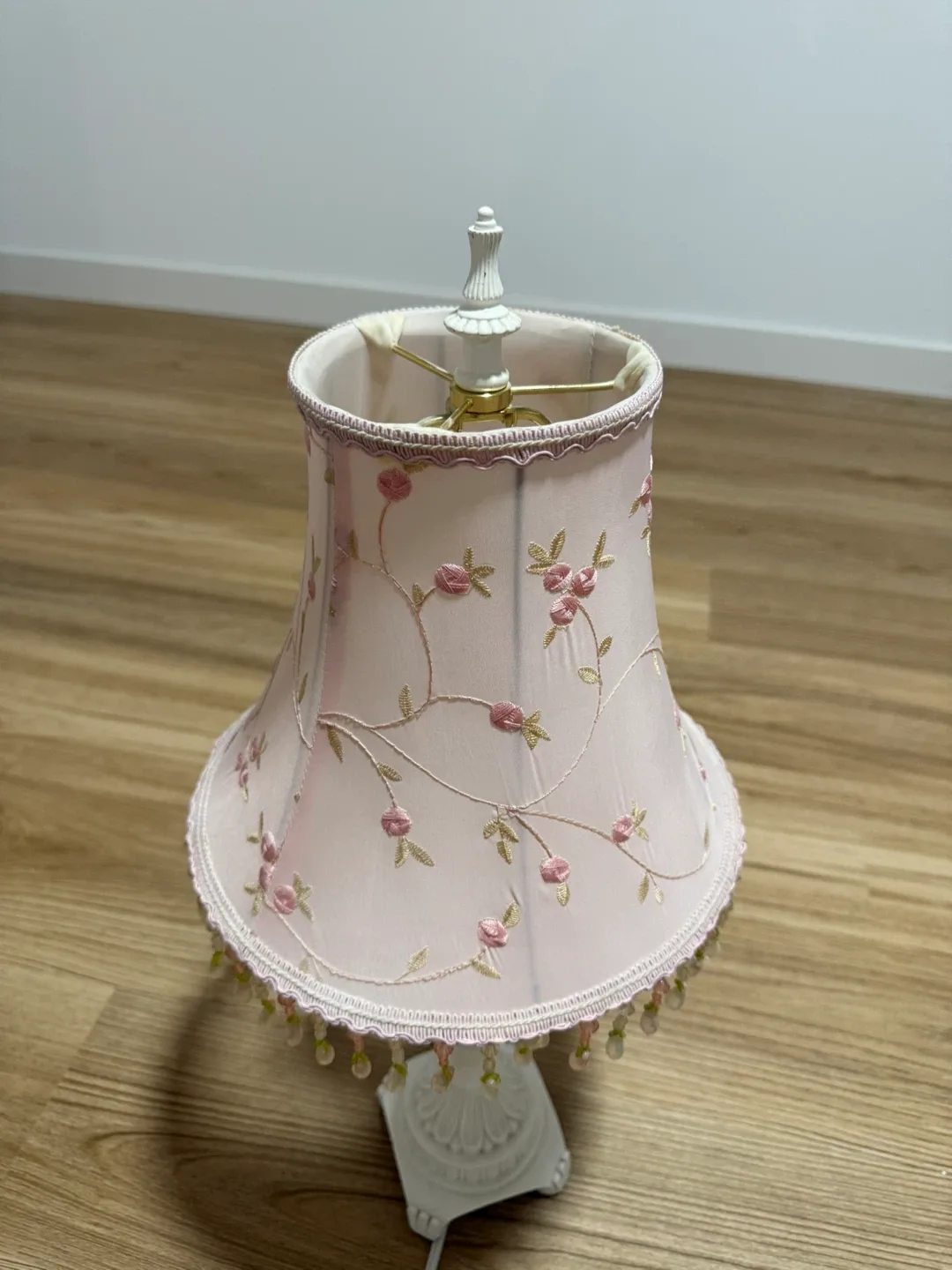 Pink Floral Table Lamp image indicator(2)
