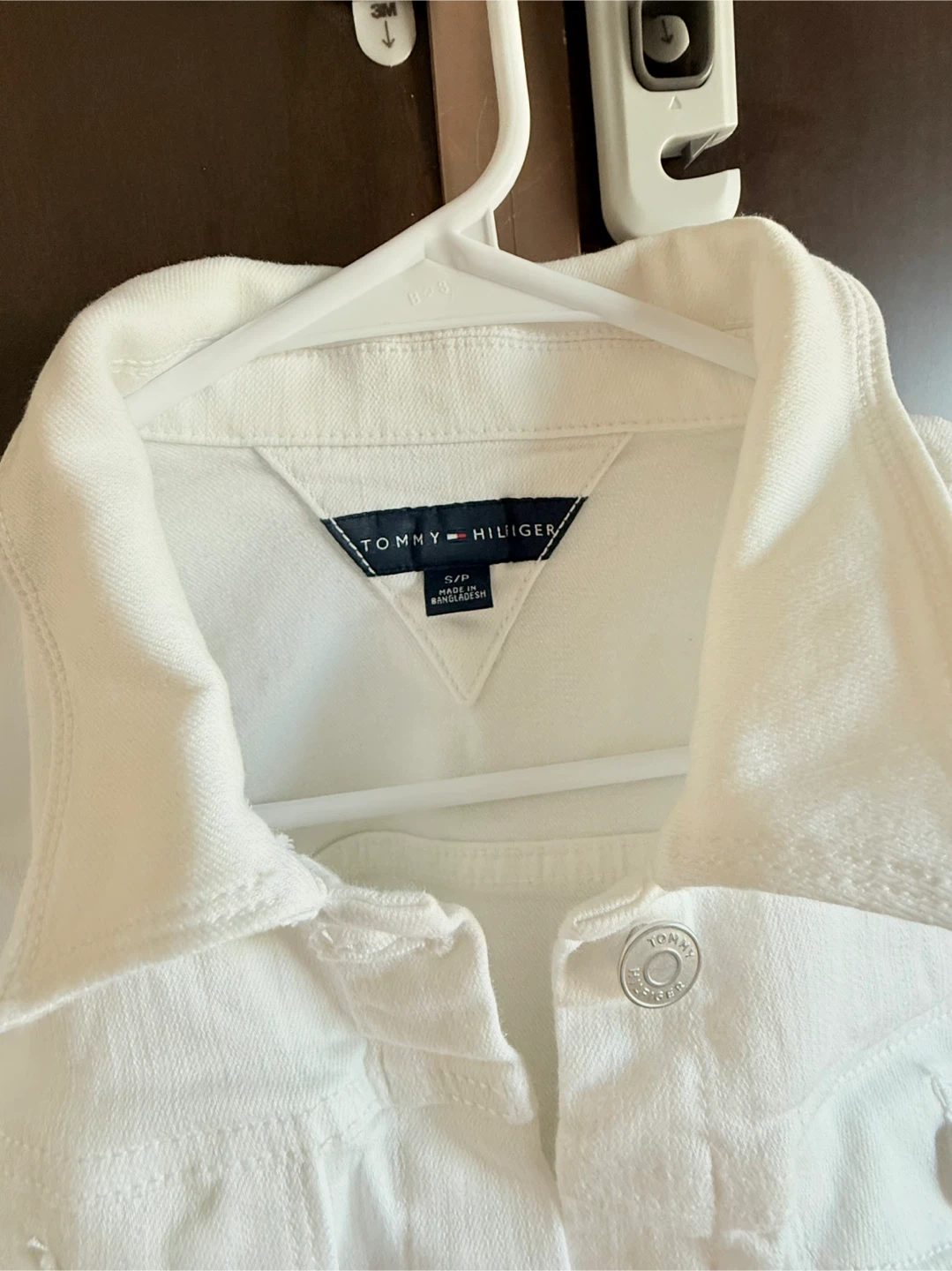 White Tomy Hilfiger Denim Jacket (Small) - photo 2