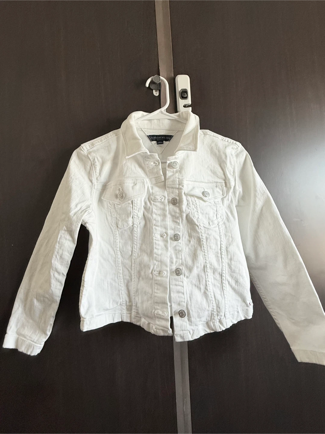White Tomy Hilfiger Denim Jacket (Small) - photo 3