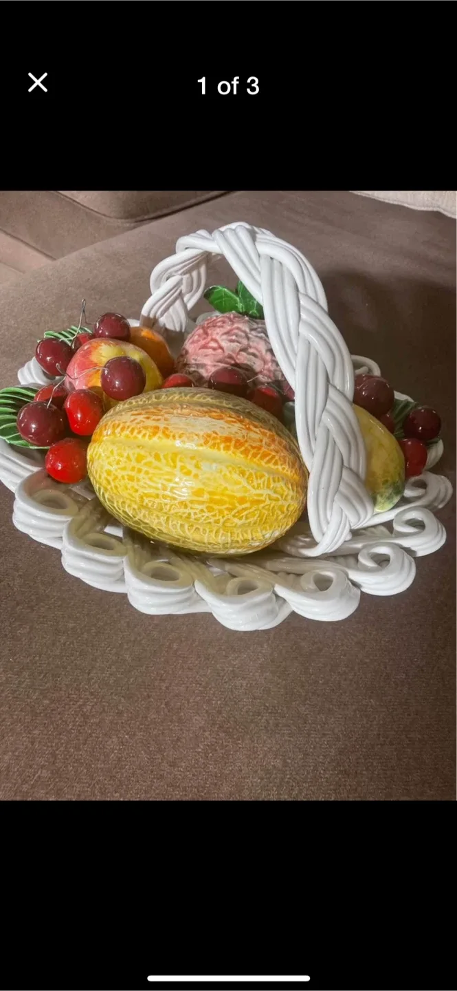 Ceramic Fruit Basket Centerpiece thumbnail