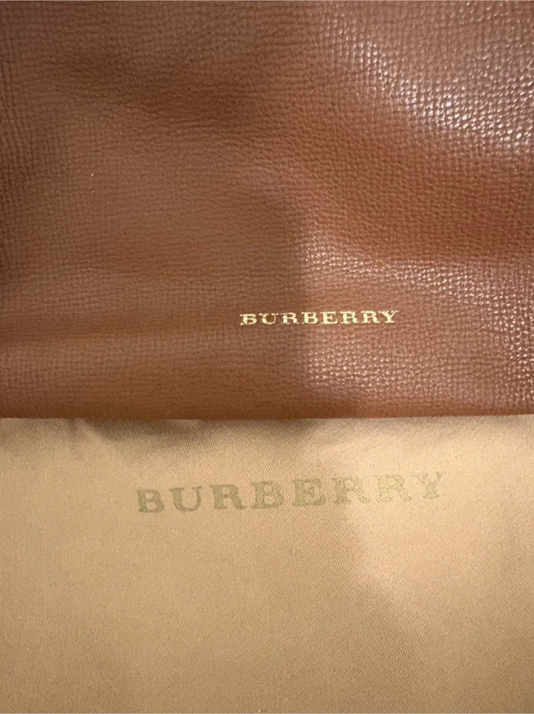 Burberry Brown Leather Drawstring Bucket Bag image indicator(5)
