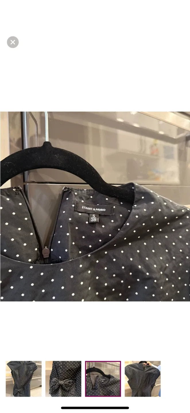 Trendy Polka Dot Mini Dress/top - Size 38 image indicator(3)