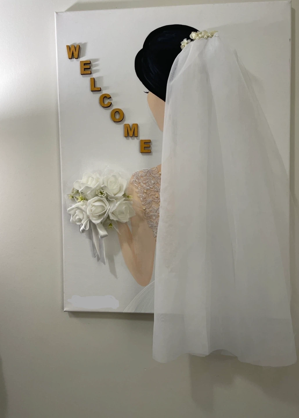 Welcome Wedding Sign Art - Bride Picture - photo 2