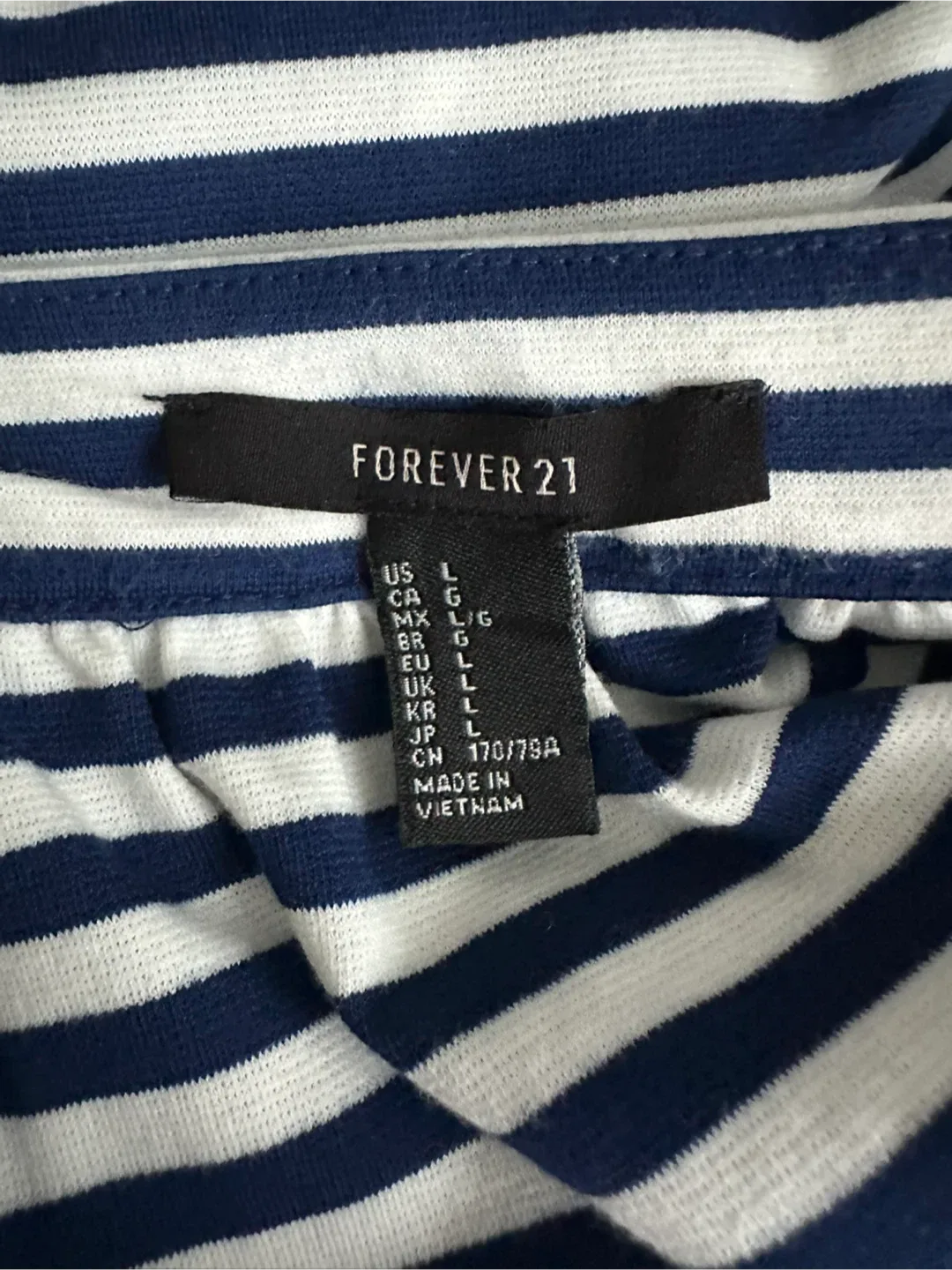 Striped Mini Skirt - Navy & White image indicator(6)