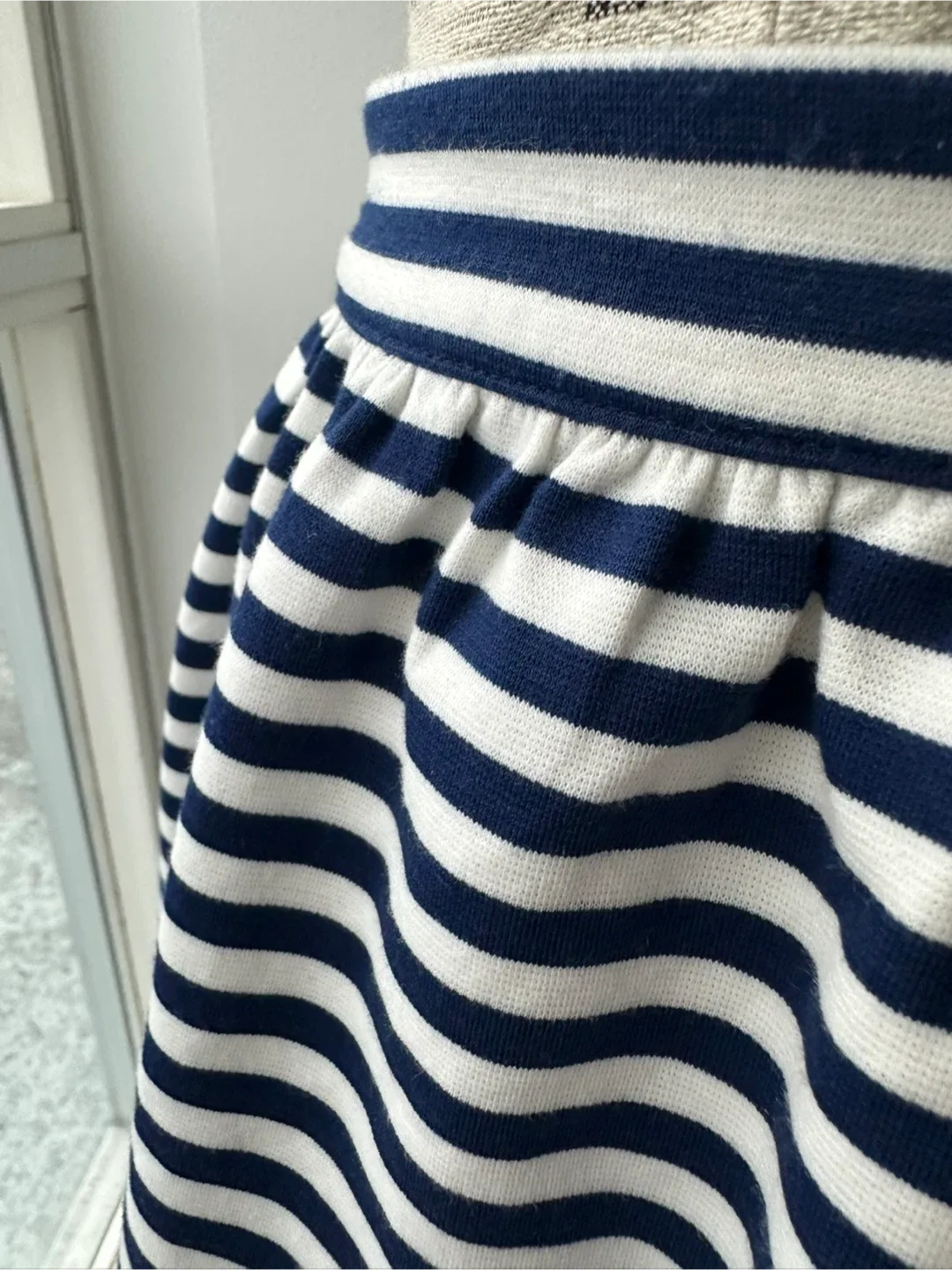 Striped Mini Skirt - Navy & White image indicator(4)