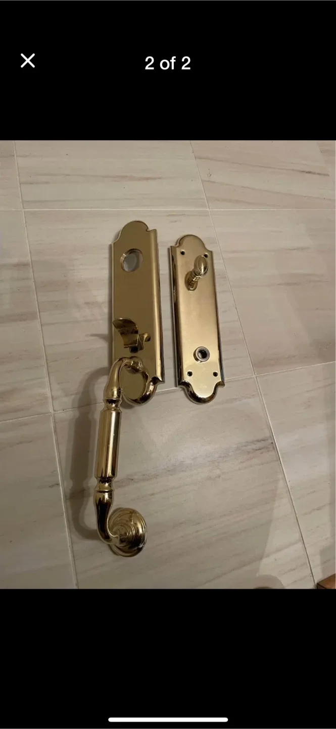 Brass Door Handle Set thumbnail