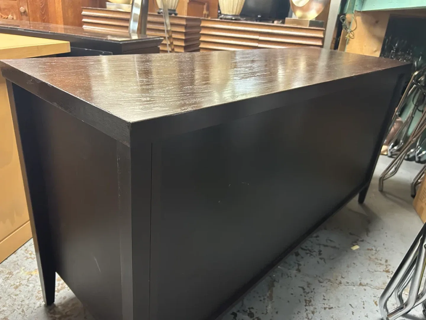 Brown Wood Dresser (60" X 20" X 30") image indicator(3)