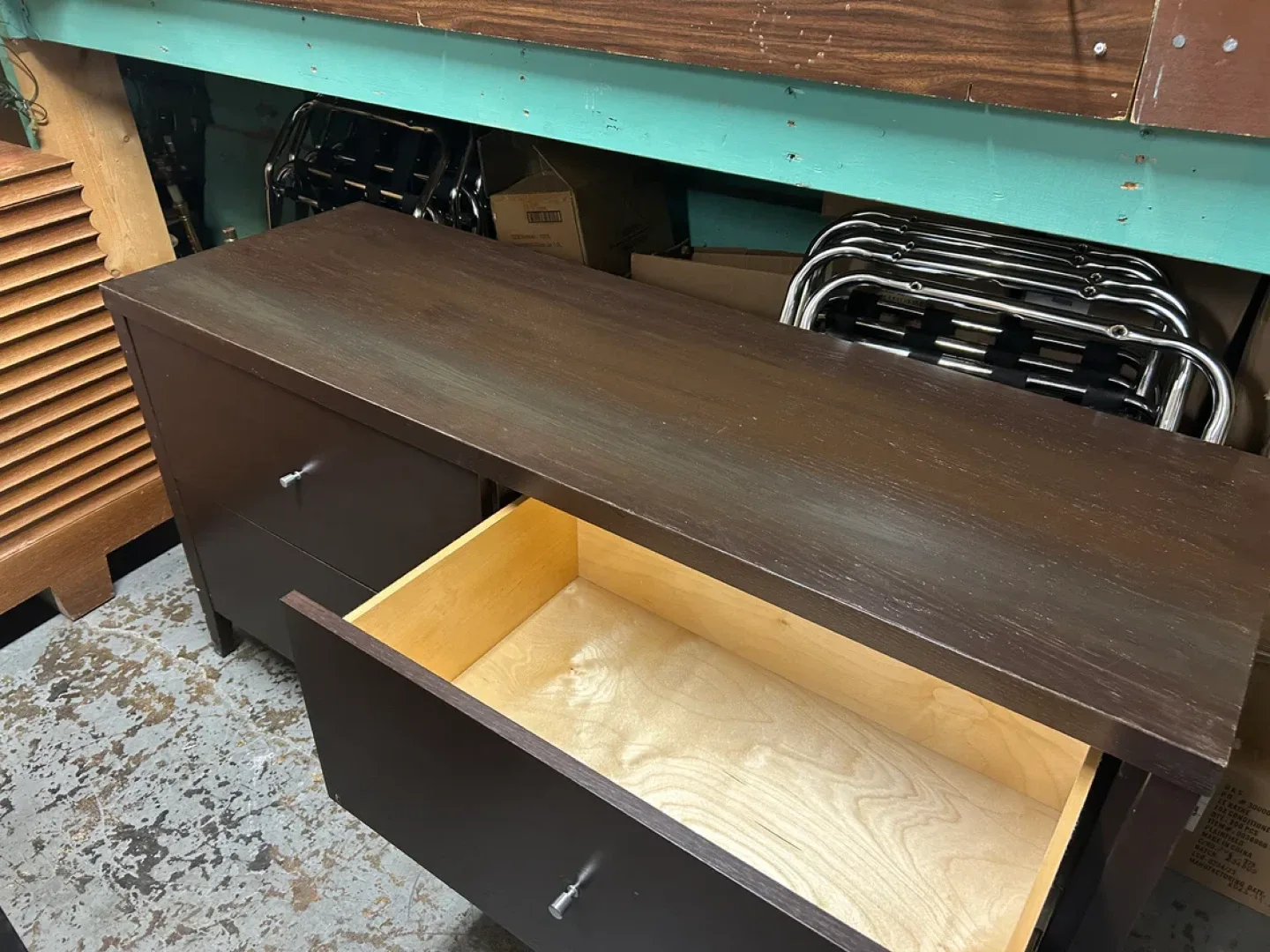 Brown Wood Dresser (60" X 20" X 30") image indicator(2)