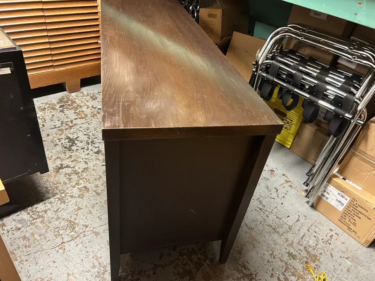 Brown Wood Dresser (60" X 20" X 30") image indicator(4)