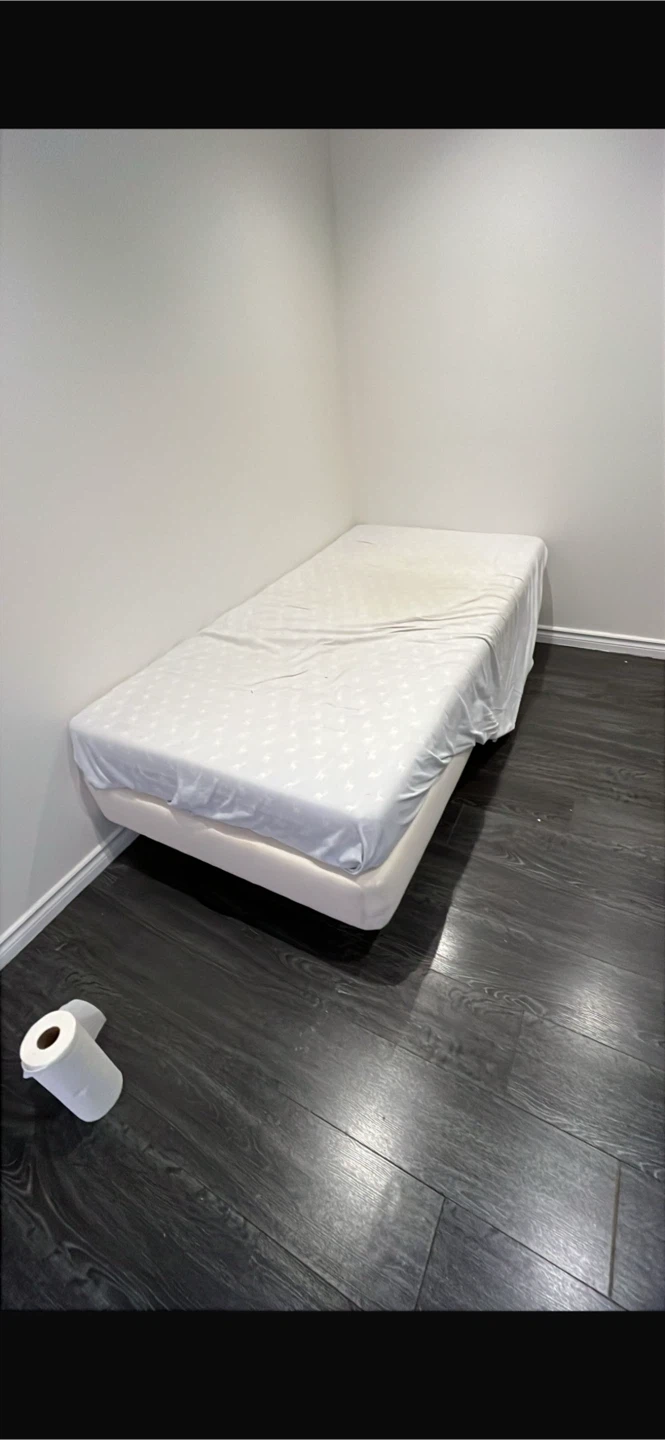Single bed frame and mattress (memory foam)