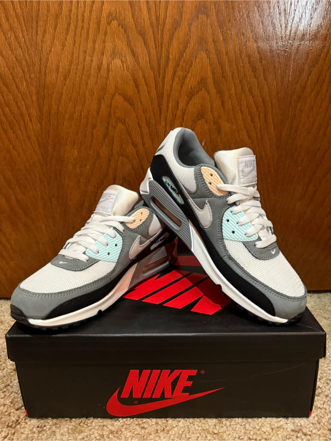 Nike Air Max 90 'Cool Grey Washed Coral'