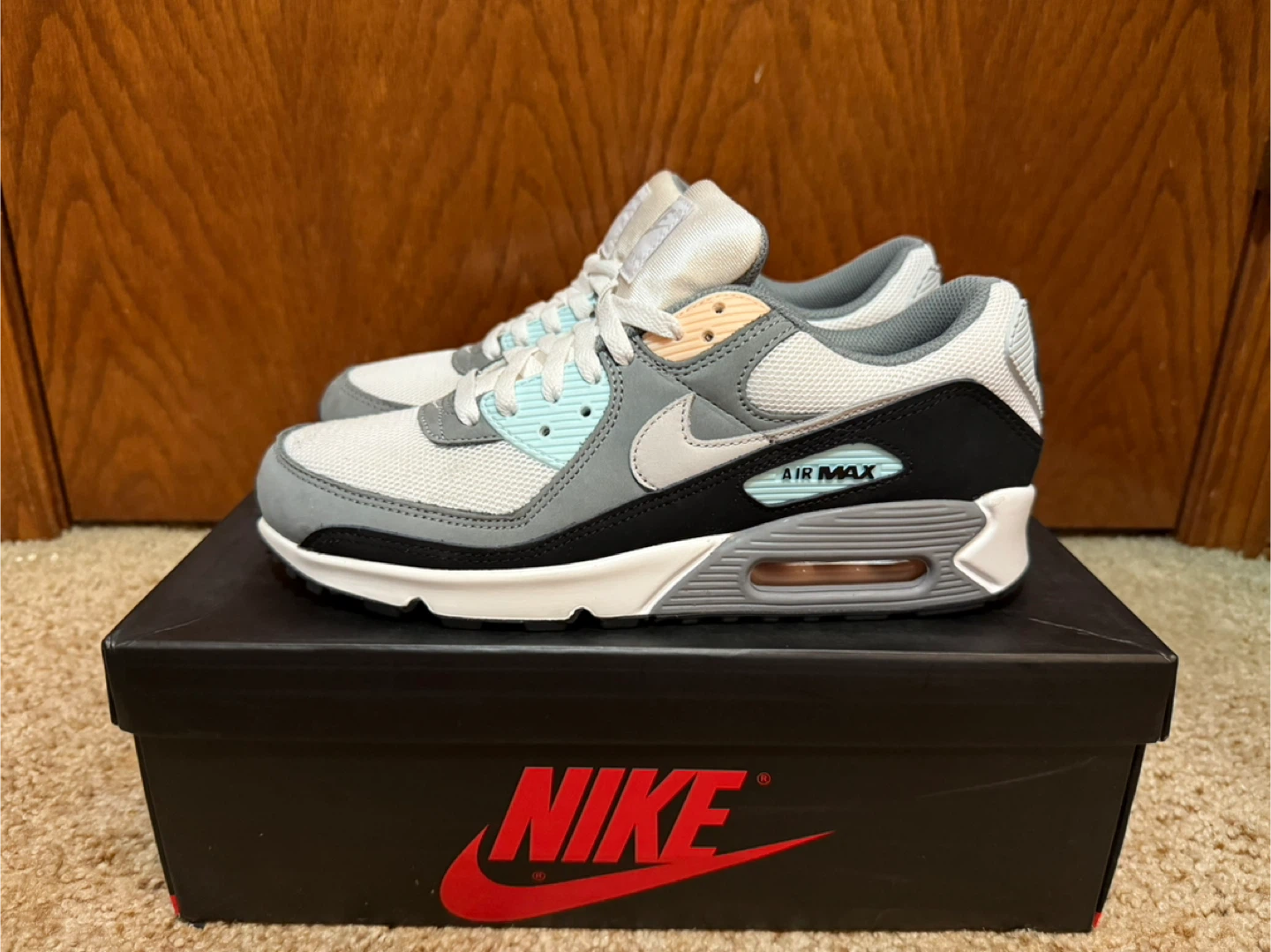 Nike Air Max 90 'Cool Grey Washed Coral' - photo 3