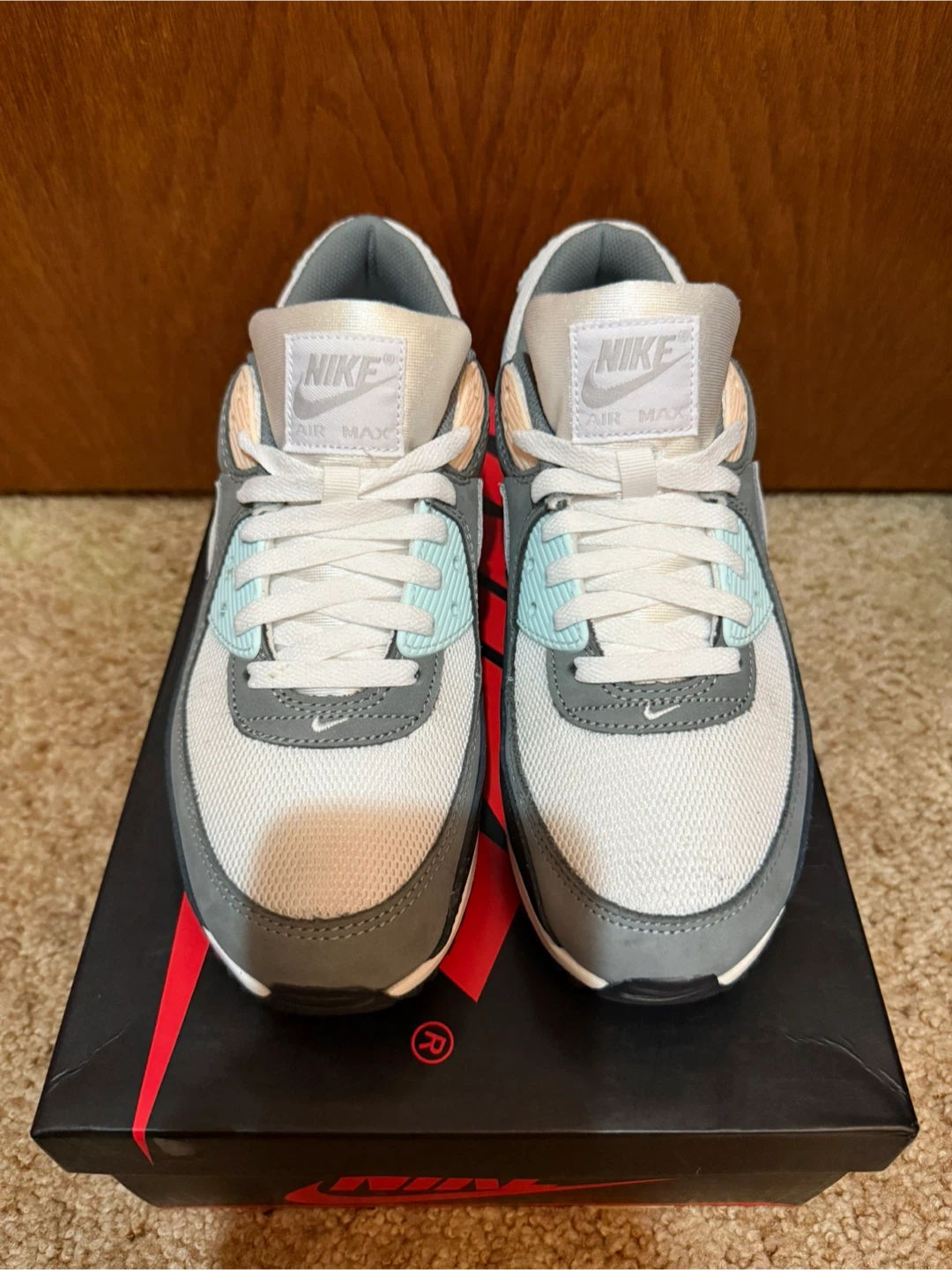 Nike Air Max 90 'Cool Grey Washed Coral' - photo 5