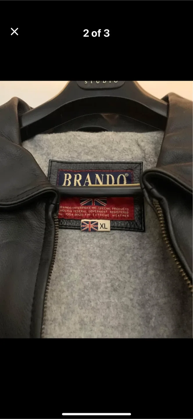 Brando XL Leather Jacket image indicator(3)