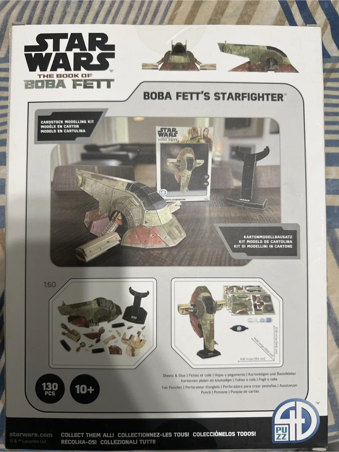 Star Wars Boba Fett's Starfighter Cardstock Model Kit image indicator(2)
